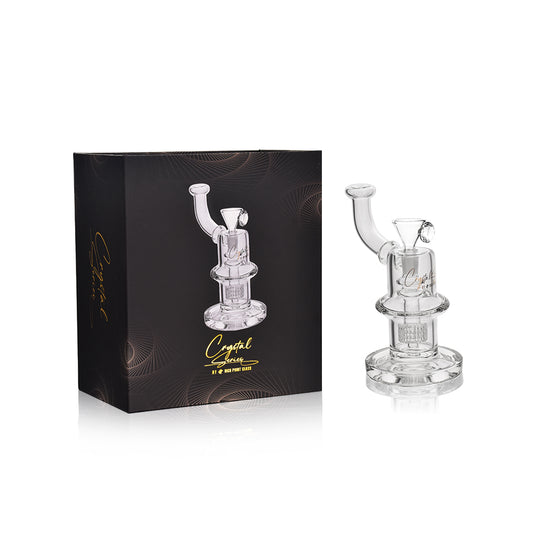 Crystal Series By HPG - 7.5" Low Profile Matrix Perc Water Pipe